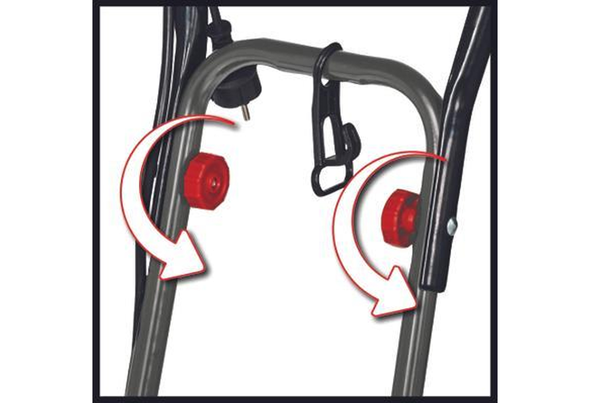 Απεικονίζεται η πτυσσόμενη, εργονομική λαβή του.